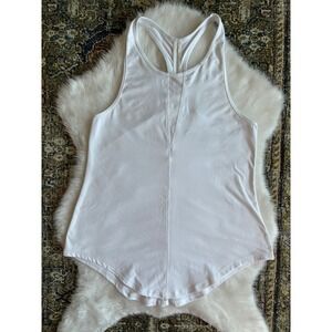 Zyia Active White Racerback Workout Tank Top Athletic Performance Women's Size L